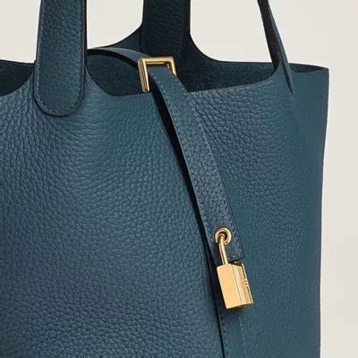 picotin hermes blue|hermes picotin 18 with strap.